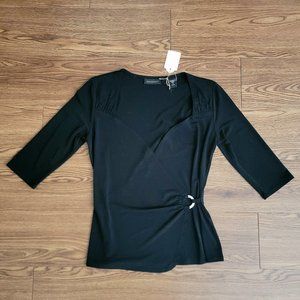 Ideology Black Quarter Sleeve Dress Top